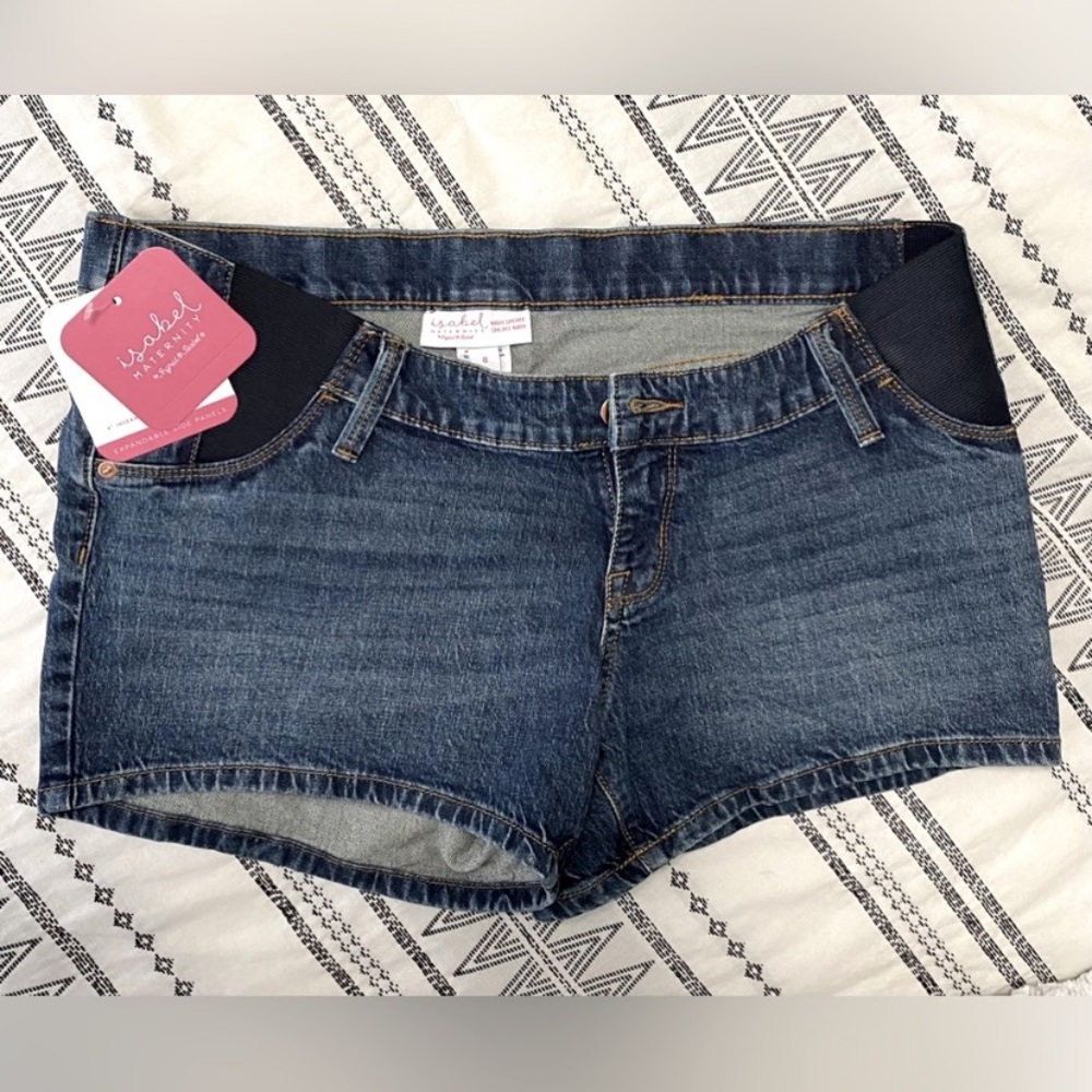 Ingrid & Isabel Dark Blue Jean Shorts